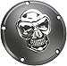 Drag Specialties 3-D Derby Cover Black W/ Chrome Skull Harley 1999-2012 Big Twin