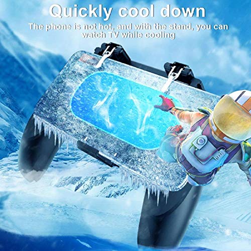 Alician H12 Mobile Gamepad ABS+Zinc Alloy with Semiconductor Cooling Shooting Game Artifact for Phones Built-in Battery Version