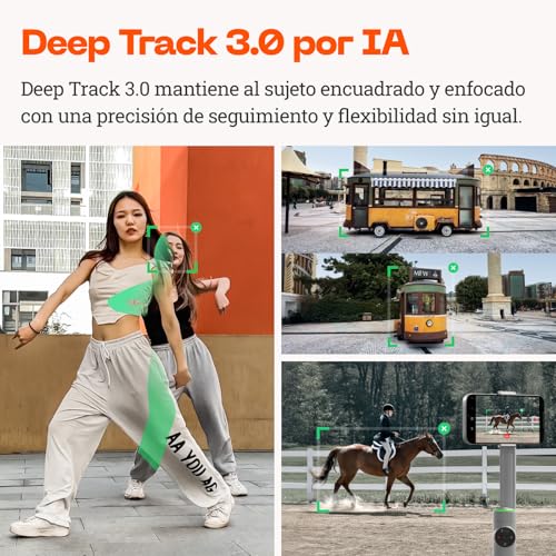 Insta360 Flow Pro Paquete Estándar – Gimbal estabilizador de teléfono impulsado por IA, Seguimiento 360º Infinito, estabilización de 3 Ejes, trípode Incorporado, portátil y Plegable 7