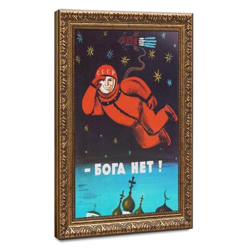 Toile Youri Gagarine dans l'espace pour décorer un salon style rétro chic