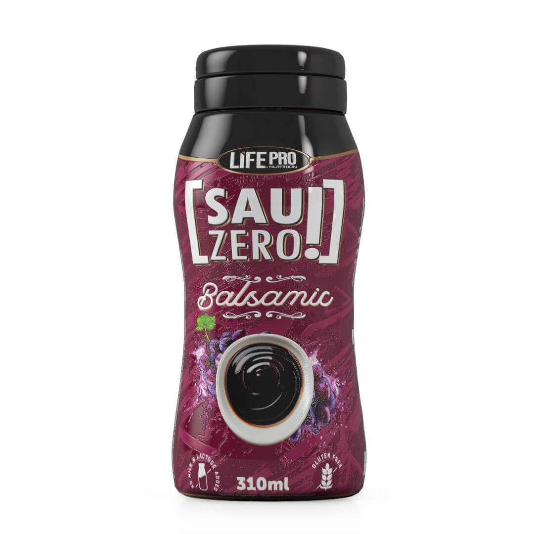 Sauzero Zero Calories Balsamic 310ml | Salsa Baja en calorías y sin Azúcares Añadidos | Aderezo para tus ensaladas y recetas