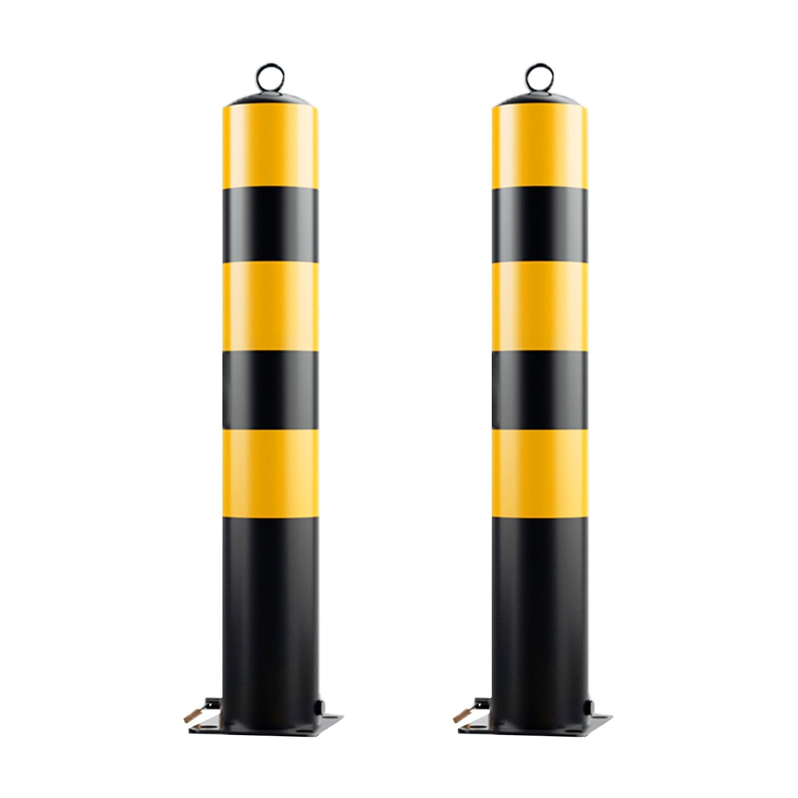 Poteau de sécurité amovible en acier barrière stationnement trottoir parking 2x