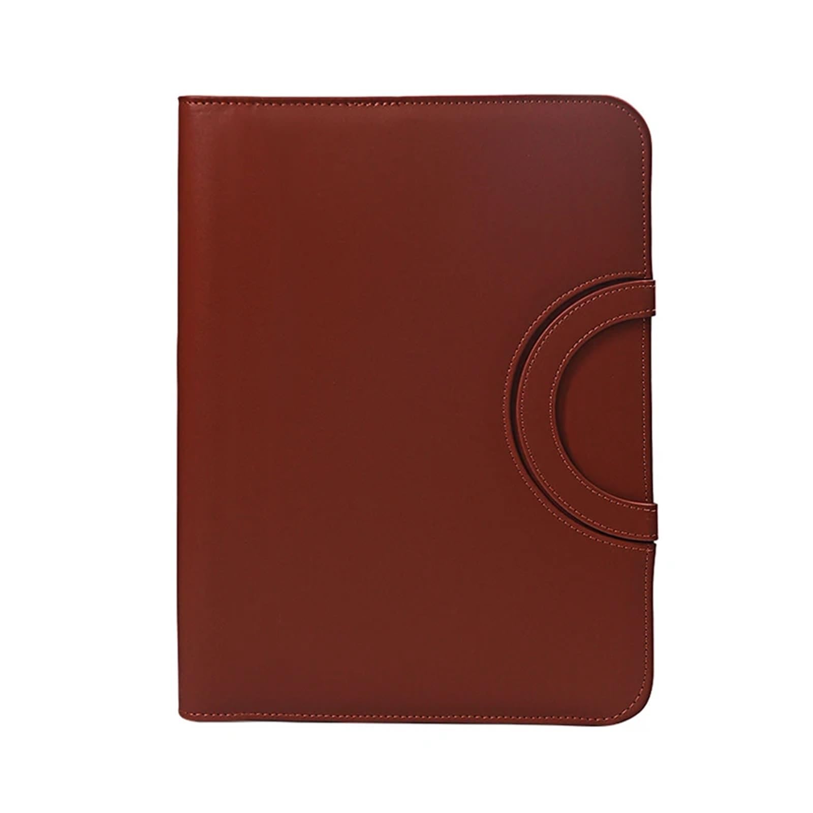 Portadocumentos Carpeta multifuncional A4 for conferencias, organizador de papelería empresarial, bolsa for documentos, carpetas de archivos de cuero for contratos, suministros de oficina(Brown)