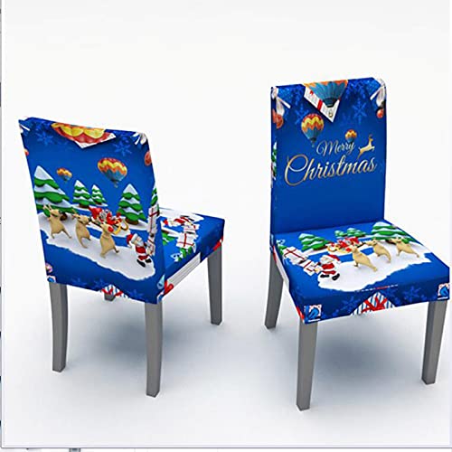 5st Kerst Stoelhoezen Kerst Tafelkleed Stoel Back Covers Keuken Stoelhoezen voor Feestelijke Kerst Decoratie… - Afbeelding 6