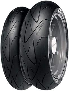 Continental 02443930000 Conti Sport Attack Hypersport Rear Tire - 180/55ZR-17 , Position: Rear, Rim Size: 17, Tire Application: Sport, Tire Size: 180/55-17, Tire Type: Street, Load Rating: 73, Speed Rating: (W), Tire Construction: Radial - coolthings.us