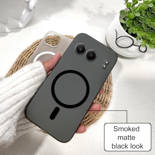 Image of COLORflow Back Cover Compatible with OnePlus Nord 4 5G | Black Matte Finish | MAG-Safe | Slim Soft Touch Case with Anti-Slip Grip & Camera Protection