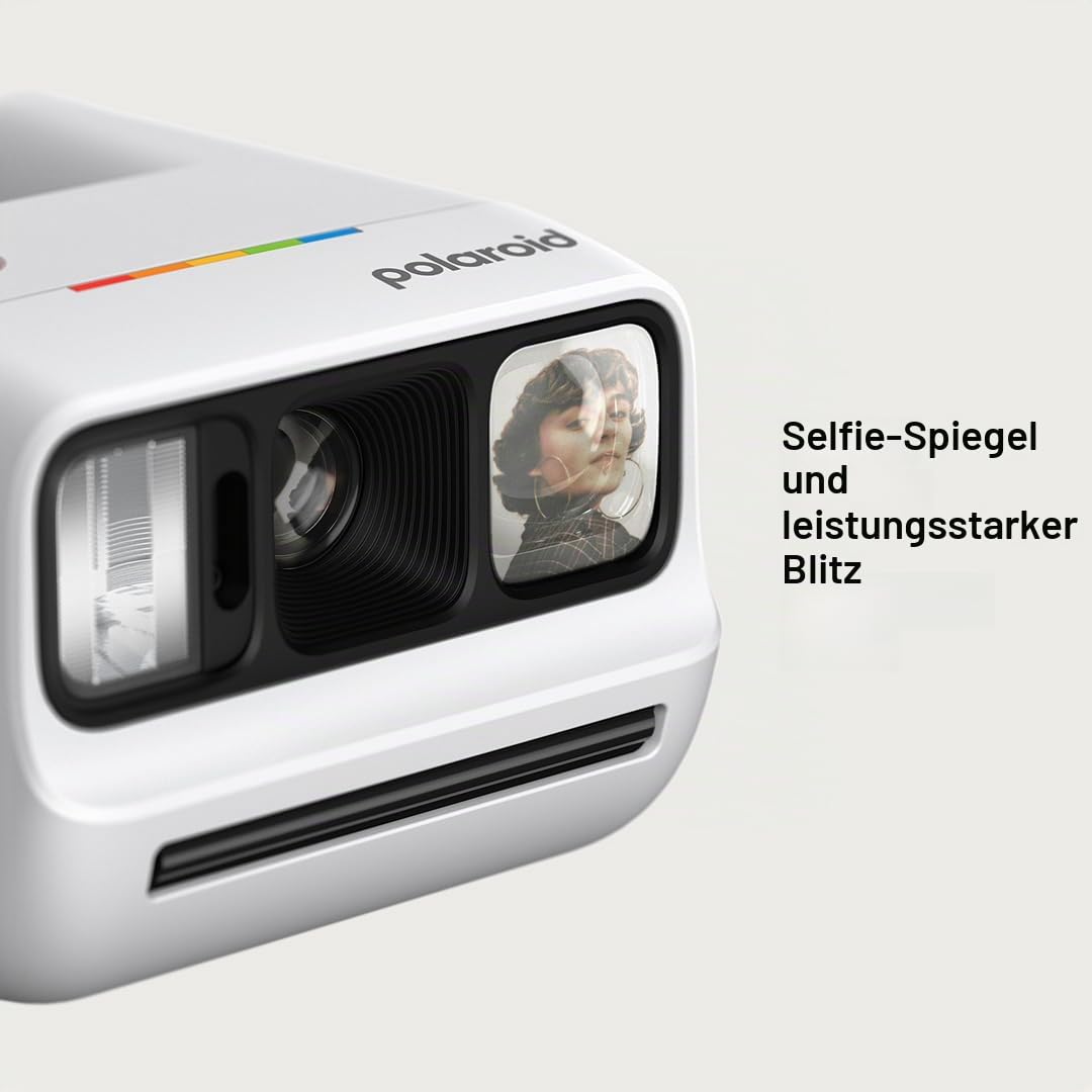 Polaroid Go Generation 3 – Mini Instant Film Kamera – weiß (9191) – nur kompatibel mit Go Film