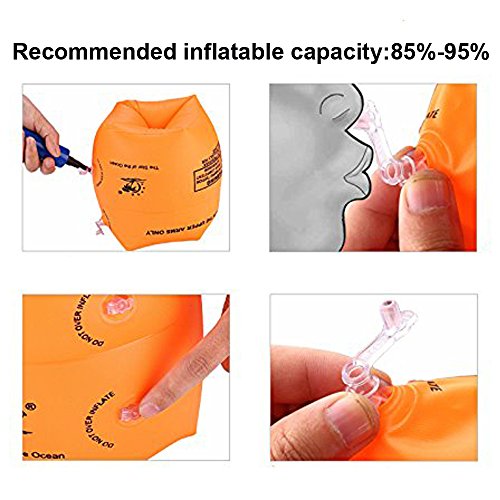 SWZY Swallowzy Banda di Braccio Gonfiabile, 4 Pack...