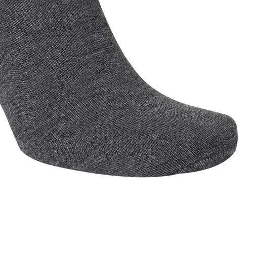 Image of Grey with White Stripes Calf Length Woolen School Socks for Boys &Girls (Pack of 5 Pairs)