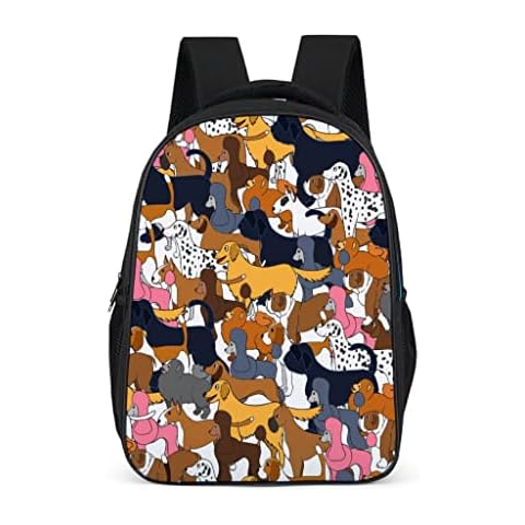Dogs as Pet Fashion Backpack School Book Bag Backpacks Cover