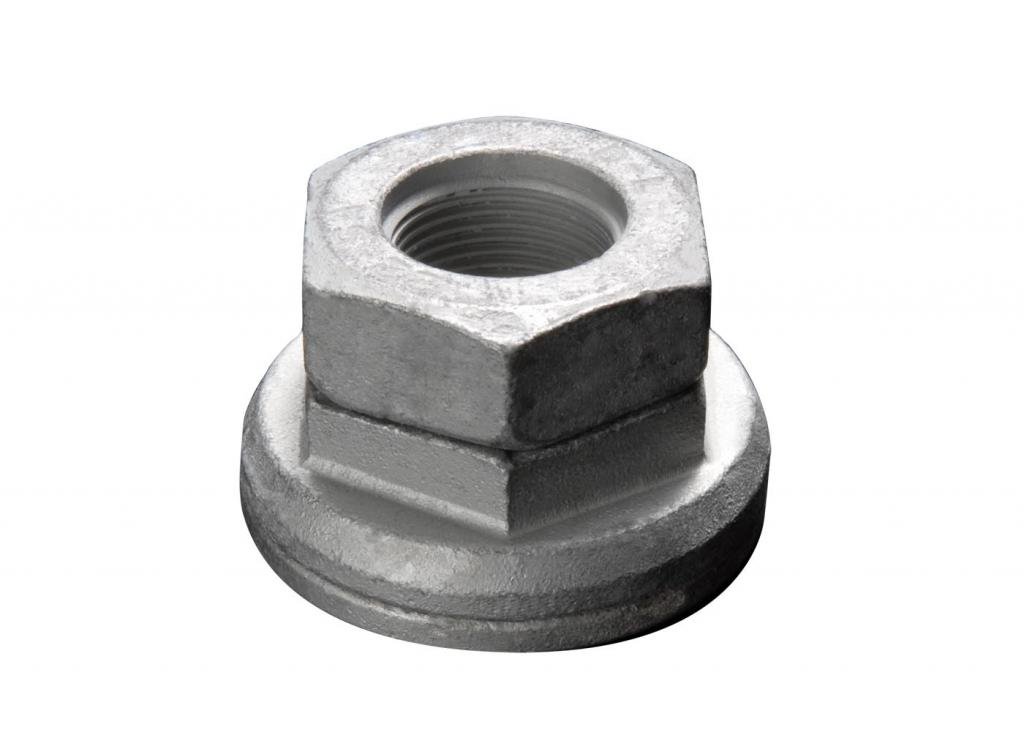 Steel Hex Flange Vibration Proof Safety Wheel Nut, Class: 10.9, Thread Size M22 x 1.5, 10 Pack