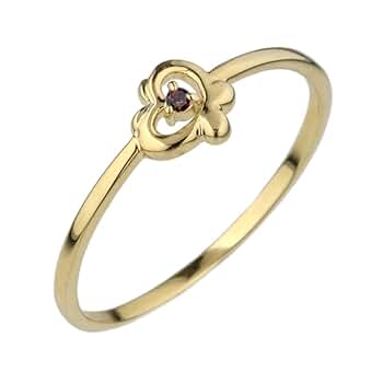 ルビー ローズカットダイヤモンド アンティーク リング 誕生石 4月 7月