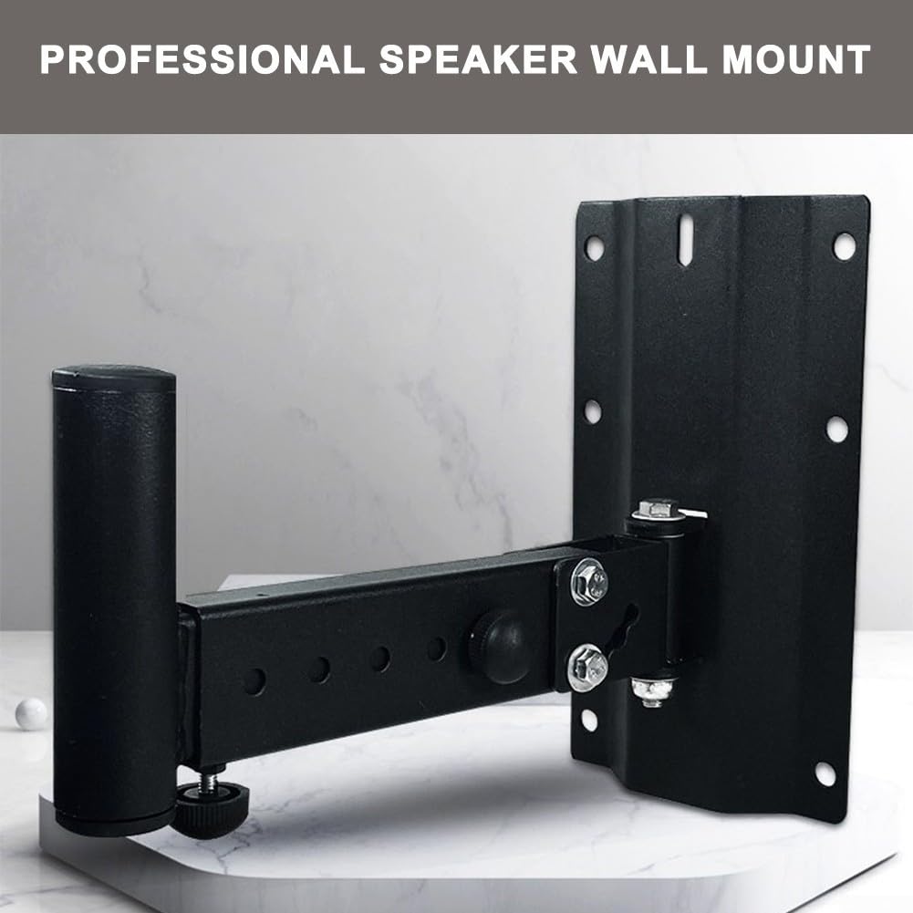 Support Mural Enceinte Acier 35kg Réglable