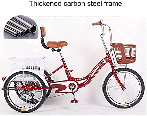 Triciclo para Adultos 20 Pulgadas con Canasta miniatura 5