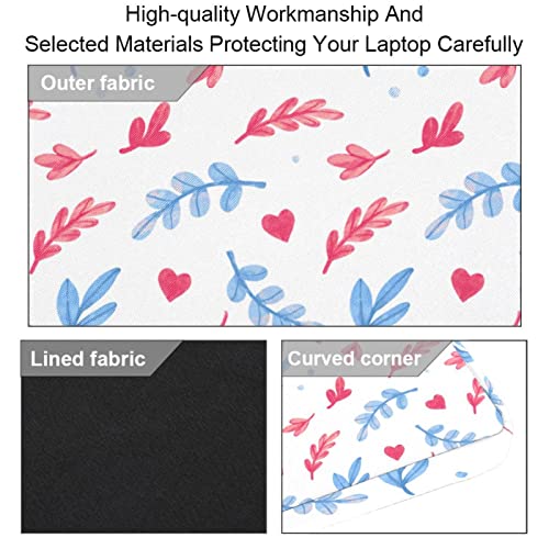 Sac à bandoulière pour ordinateur 13-14.5 pouces motif feuilles