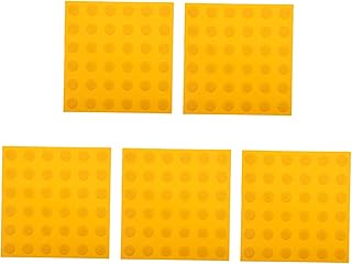 Toyvian 5 Peças Persianas De Janela Interior De Tijolo Cego Adesivos De Azulejos De Piso Ao Ar Livre Telhas Cegas Placa De Estrada De Pvc Tátil Para Idosos Pvc Placas De Tijolo De Piso