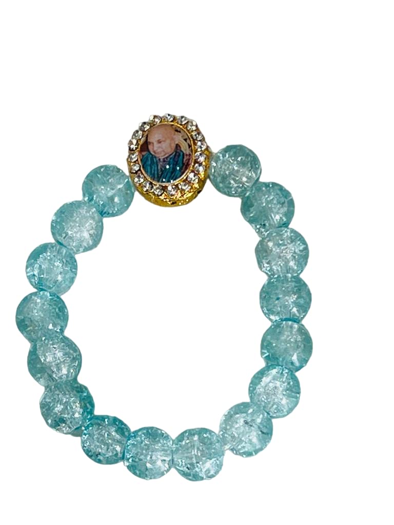 Guruji Bracelet Swaroop in cracker beads Blessing of Guruji | Guru Ji swaroop BraceletJai Guru Ji Maharaj Handmade Bracelets for Men and Women (white) (B0C46R137Q) Amazon Price History, Amazon Price Tracker