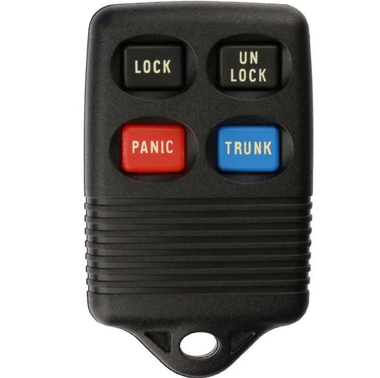 For 92-00 Ford Lincoln Mercury Keyless Entry Remote Key Fob 4btn 3165189, GQ43VT4T
