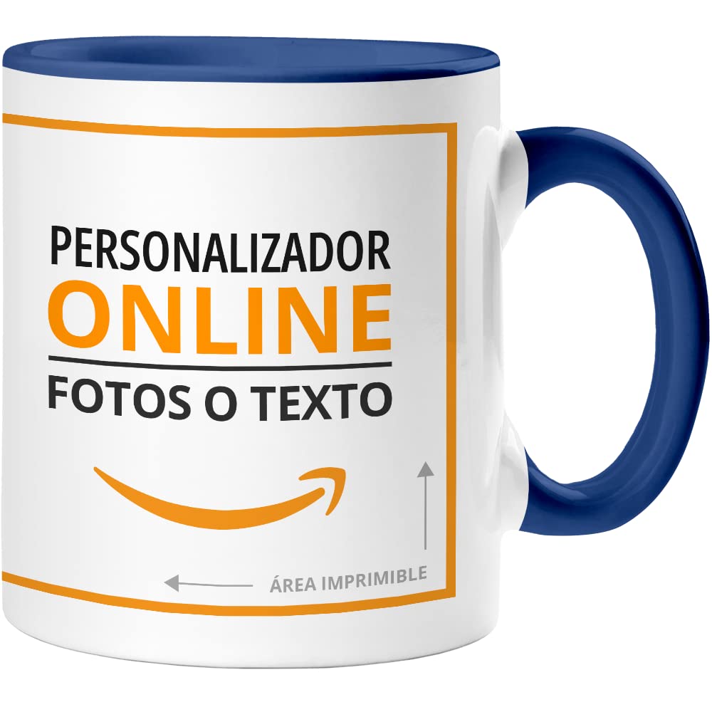360 Onlineprint Taza Personalizada | Material: Cerámica | Modelo: Taza Blanca | Ideal para Regalo Personalizado o uso Empresarial | Color: Blanco | Capacidad: 325 ml — view 9