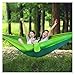 Outdoor Camping Hammock Parachute Fabric with Mosquito Net Lightweight Hanging Hammocks Hanging Bed Net 250x120cm for Terrace, Outdoor(Green)