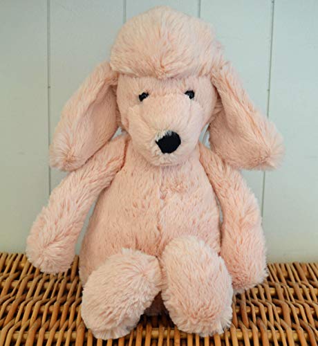 Image of Jellycat Bashful Blush Poodle Stuffed Animal, Medium 12 inches - Dogs & Puppies Plush Toy - Classic Children's Gift