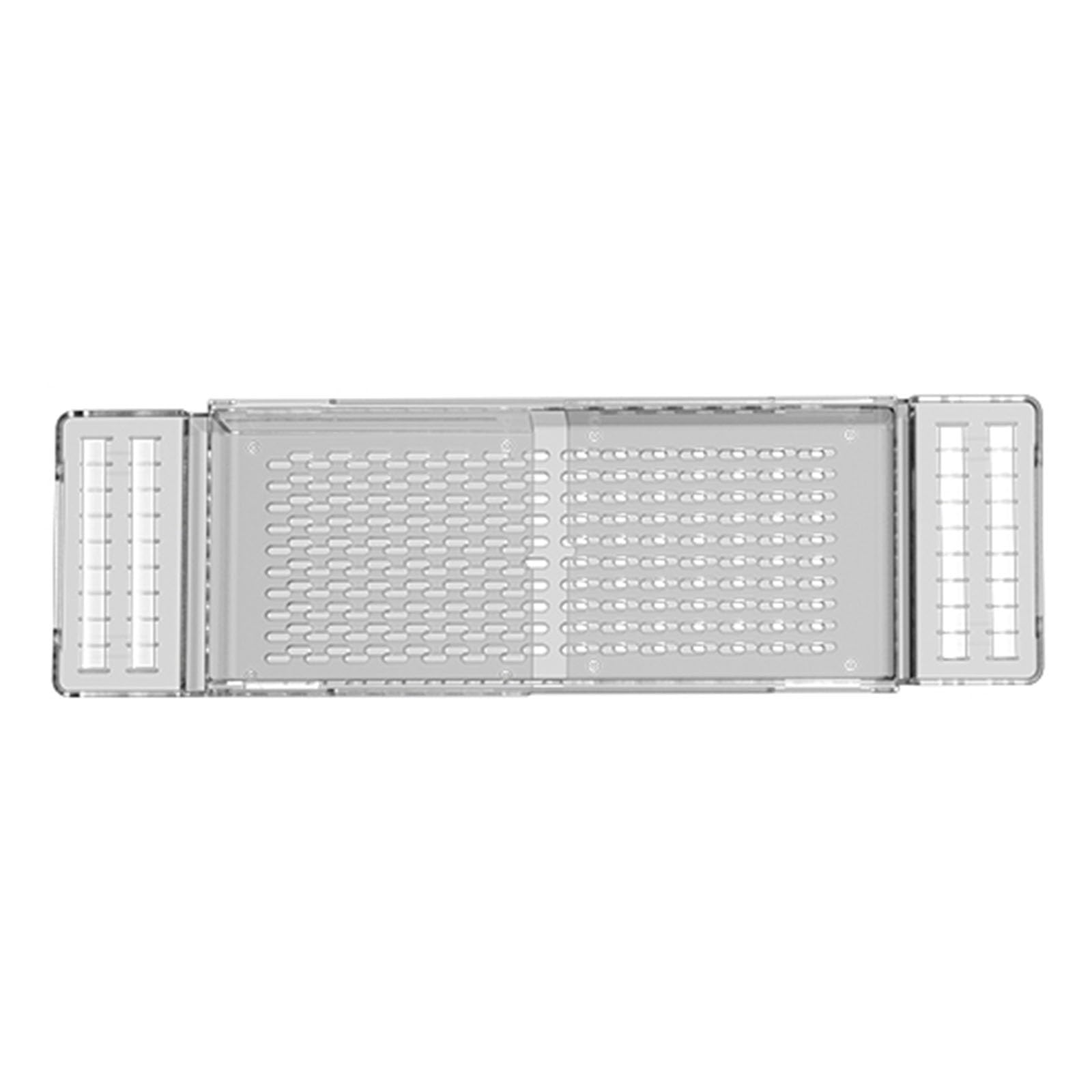 JKJZSALJ Bath Traybathtub Storage Rack Expandable Bathtub Rack Bathtub Small Tray Retractable Drain Rack Storage Board 56.5 18 5Cm