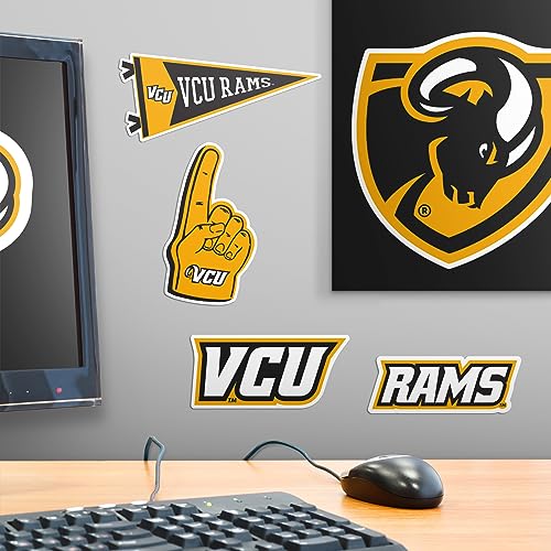 Image of Virginia Commonwealth University 9ct Vinyl Large Deluxe Stickers Variety Pack - Laptop, Water Bottle, Scrapbooking, Tablet, Skateboard, Indoor /Outdoor - Set of 9