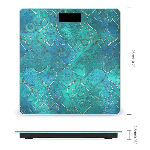 Báscula Digital de Baño con Pantalla LED y Vidrio Templado miniatura 2