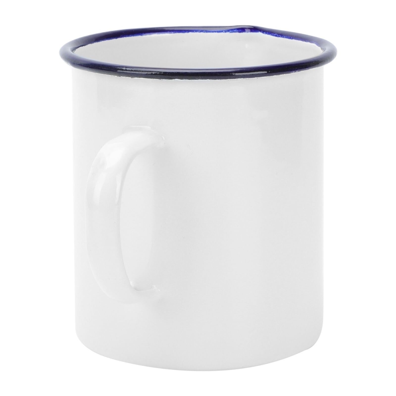 1 Stück Emaille-Becher Mit Messbecher | 500 ml starker, umweltfreundlicher Getränkebecher for Zuhause, Bar, Café