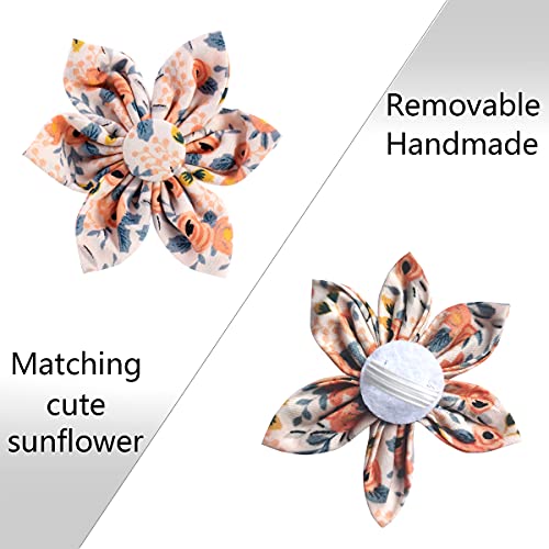 Dog Collar with Flower for Girl Dog,Puppy Dog Collar Cute Girl Dog Collars with Safety Metal Buckle Adjustable Floral… - Image 4