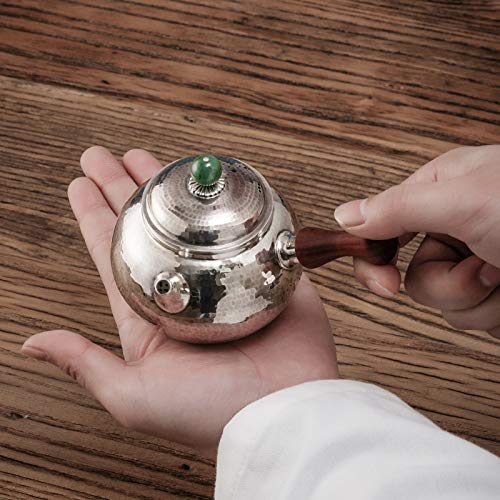 No-Branded Teiera d'Argento hkrstssxj Fatto a Mano Cinese Kungfu Teaktetre Vecchia Cerimonia Sterling Silver Silver… - immagine 5