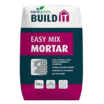 Suregreen Ready Mixed Mortar | Ready Mixed Cement Blend | Add Water | Masonry | Mortar Repair, Pointing, Rendering, General Sand, Cement, Brick Repairs | Easy Mix