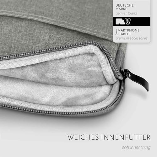 Housse iPad Pro 11 M4 2024 de moex étui minimaliste en polyester gris