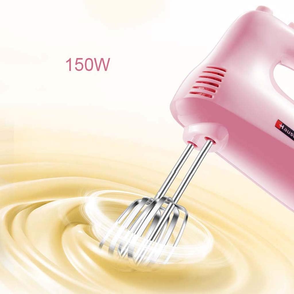 150W 5-Speed Kitchen Hand Mixer Stainless Steel Smooth Creamy Whipped Mixtures Plus Convenient Beater Storage