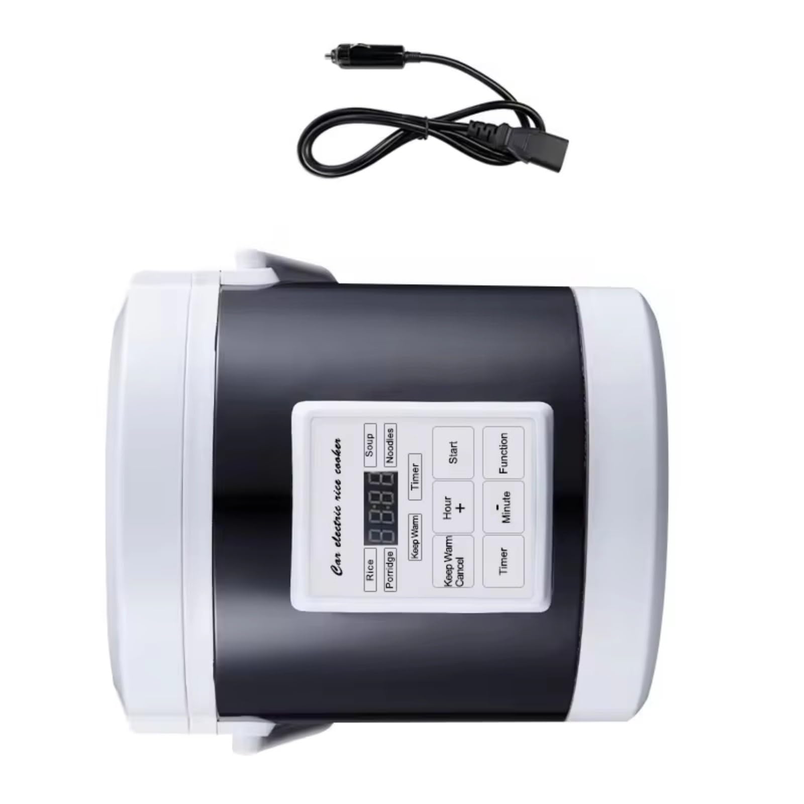 12V/24V Portable Car Rice Cooker Metal Texture For Home And Travel Use With Nonstick Inner Pots And Features