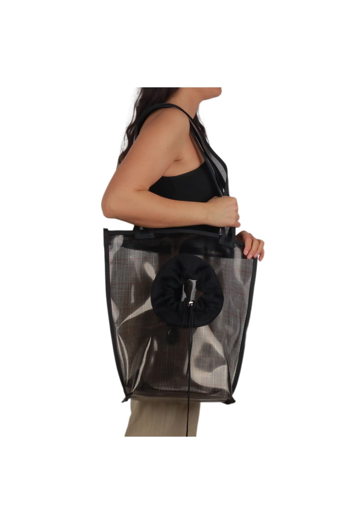 Glipet Omuz Askılı Şeffaf Kedi-köpek Taşıma Çantası 41 * 39 * 14 Cm 6 Kg Siyah