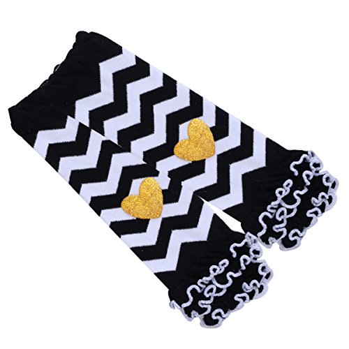 Baby Girls Half 1St 2Nd Birthday Outfits Fancy Party Cake Smash Short Sleeve Gold Letter Print Shiny Sequin Bowknot Romper Bodysuit + Tulle Tutu Skirt + Headband + Stripes Leg Warmer 4Pcs Clothes Set #TOP5