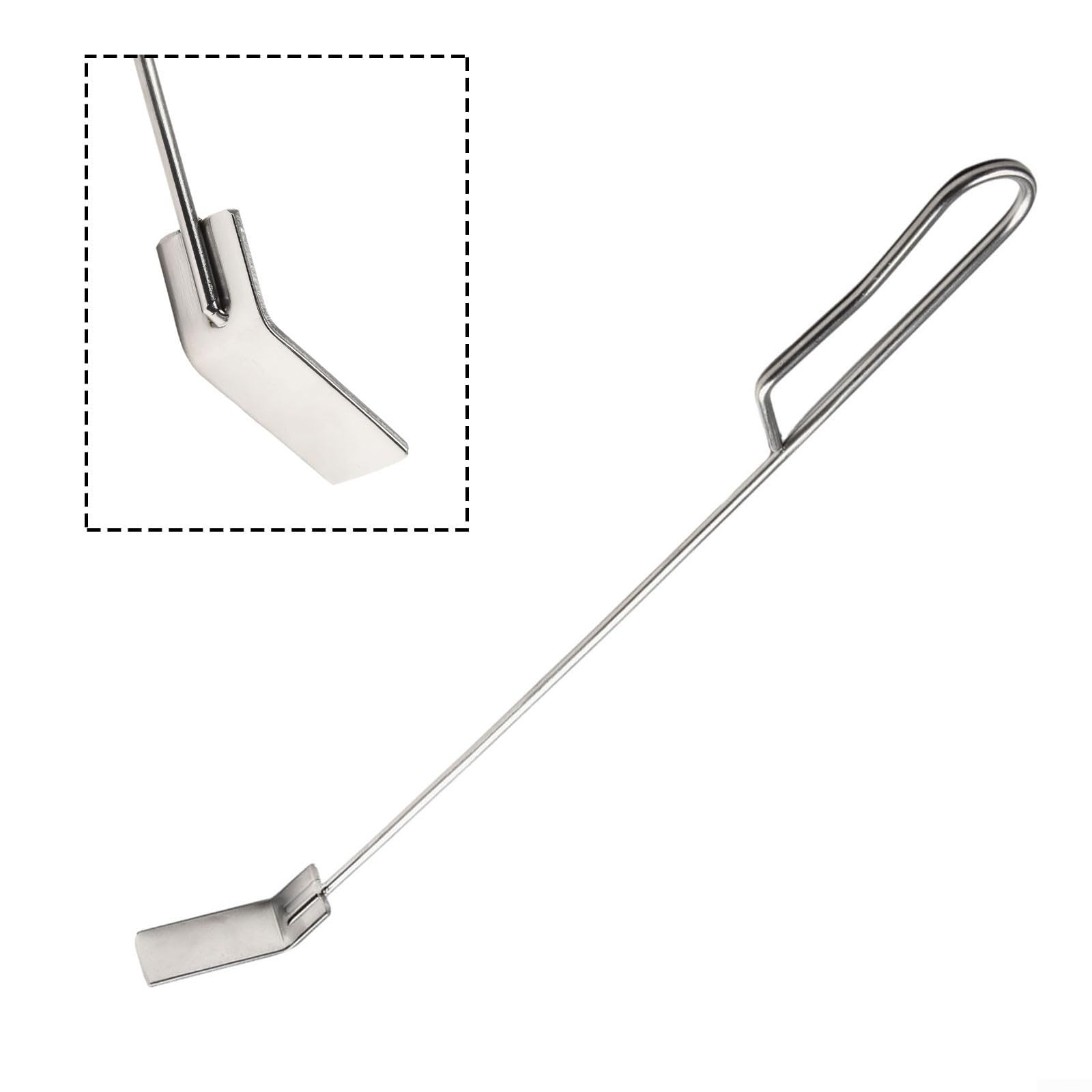 Kamado Joe Outil de retrait de cendres en acier inoxydable 45,7 cm avec poignée en métal