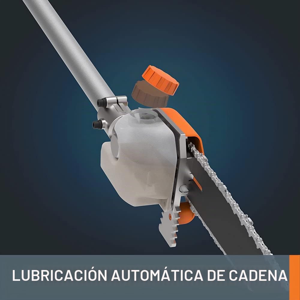 WORX WA0222 |Cabezal Motosierra para Herramienta Multifunción | 25 cm de espada | No incluye barra telescópica