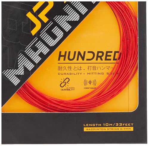 Image of Hundred JP 70 Magnite Badminton String | 0.70 mm High Repulsion & Control | Superior Tension Hold & Shock Absorption | Crisp Hitting Sound
