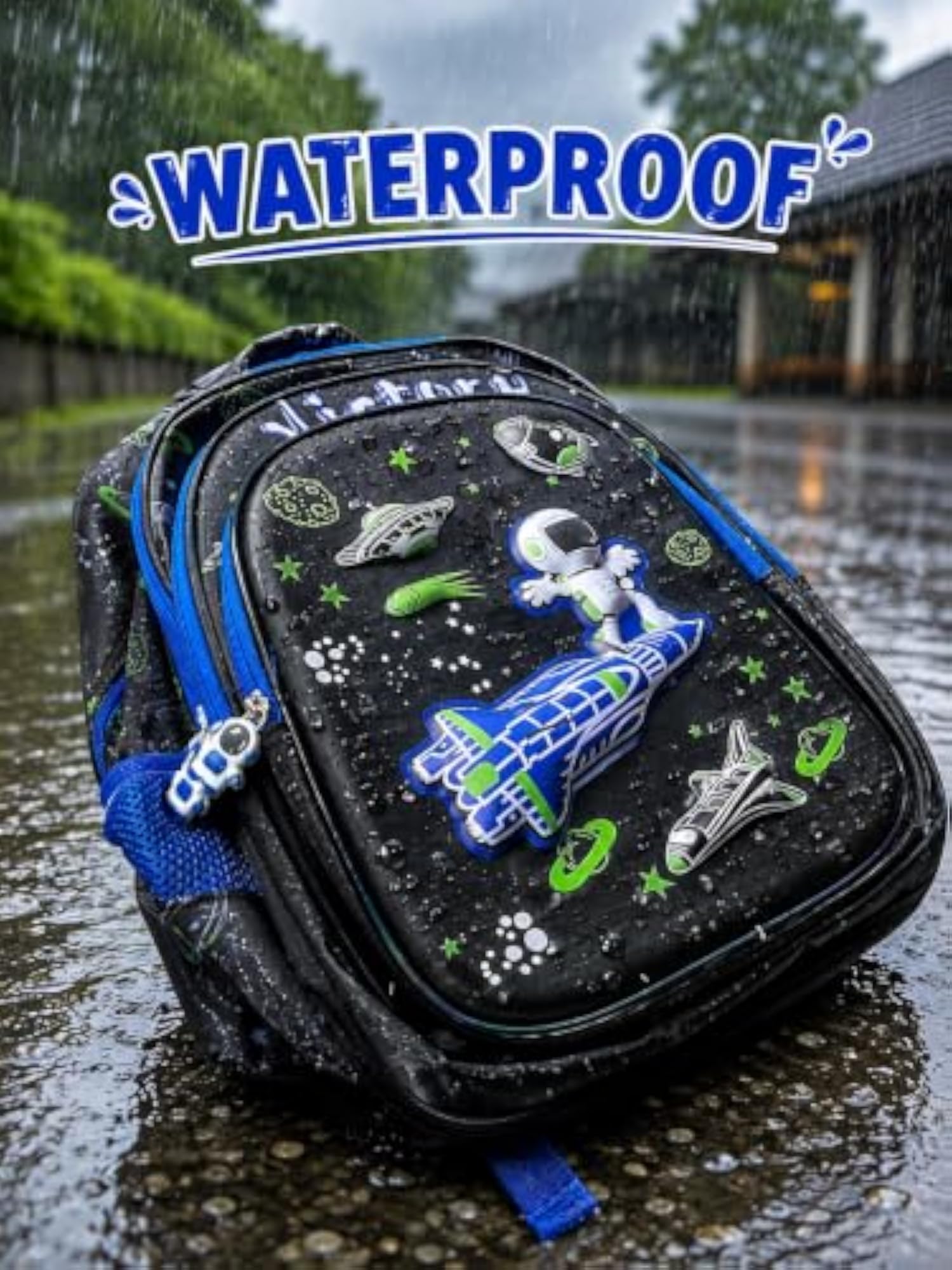 Premium Boys School Bag with 4 Compartments, Waterproof