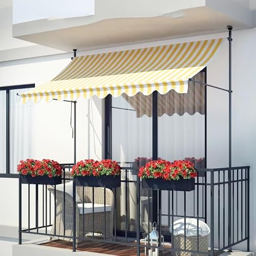 Auvent de patio rétractable réglable pour solutionner le soleil direct