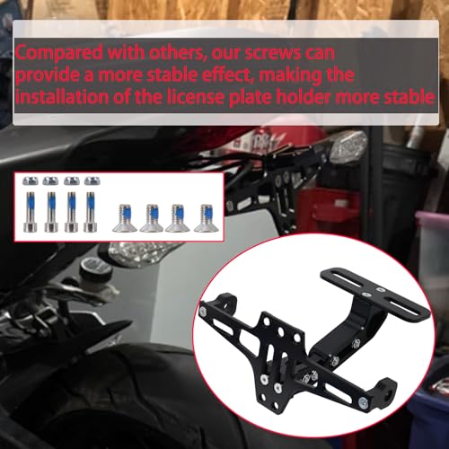 Image of Universal Motorcycle License Plate Bracket Fender Eliminator Kit Universal Motorcycle Tail Tidy Motorcycle License Plate Holder Mount