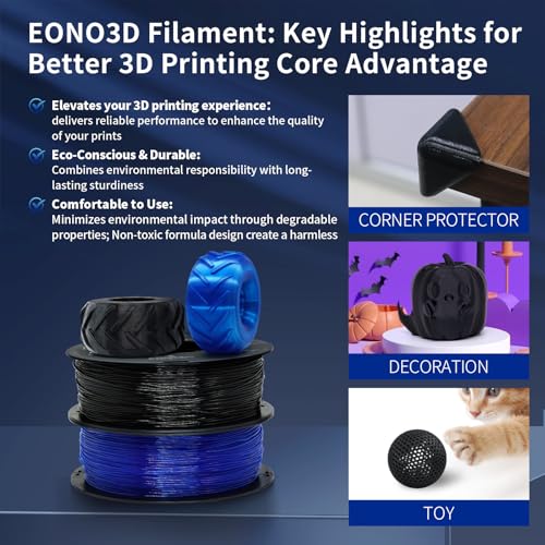 Image of TPU 95A Filament 1.75mm Black 1kg - Flexible 3D Printer Filament | TPU 95A filament 1kg (2.2 lbs), flexible, high elasticity, strong impact resistance, low stringing, easy FDM print