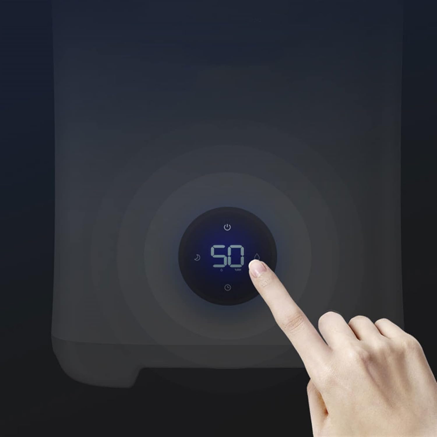 Per uso domestico Umidificatori Umidificatore for Camera da Letto Domestico Umidificatore Muto Antiappannamento Umidificatore Temporizzato con Serbatoio Acqua da 3 Litri, Umidità Costante Intelligente