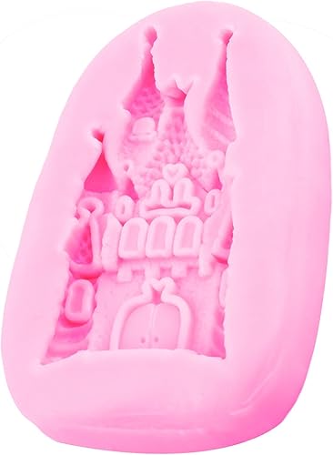 Miniatura 9 de Moldes de silicona para fondant de castillo de cuento de hadas para decoración de tartas, decoración de cupcakes, pasta de goma de caramelo de