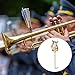 Yibuy Trumpet Lyre Clamp On Holder Replacement Parts for Marching Band 0.16