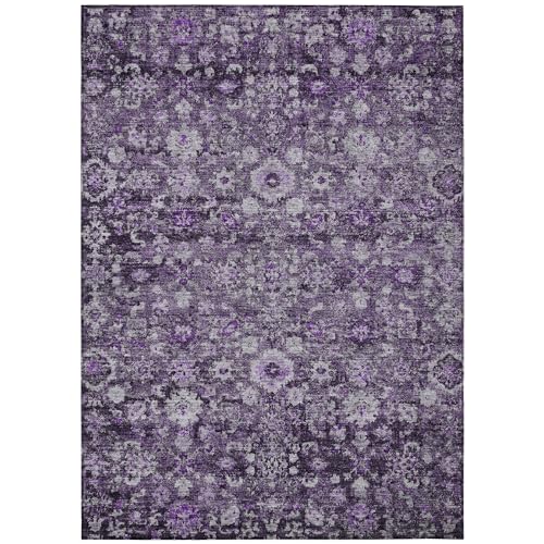 Tapete Addison Rugs Chantille Morado 3' x 5' Interior y Exterior miniatura 1