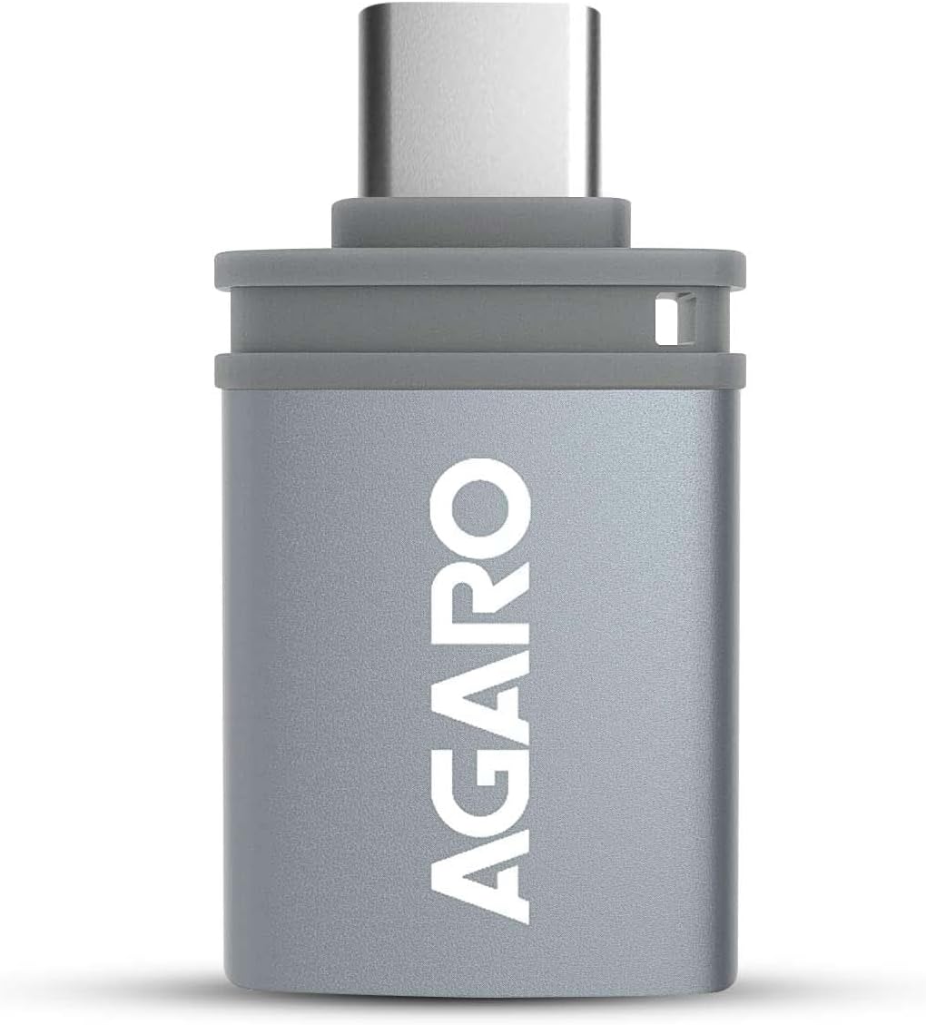 AGARO Blaze USB 3.0 to Type C OTG Adapter, Compatible with Thunderbolt to USB Adapter, Laptops Including MacBook Pro, Air and All Type-C Devices, Portable and High-Speed Data Transfer