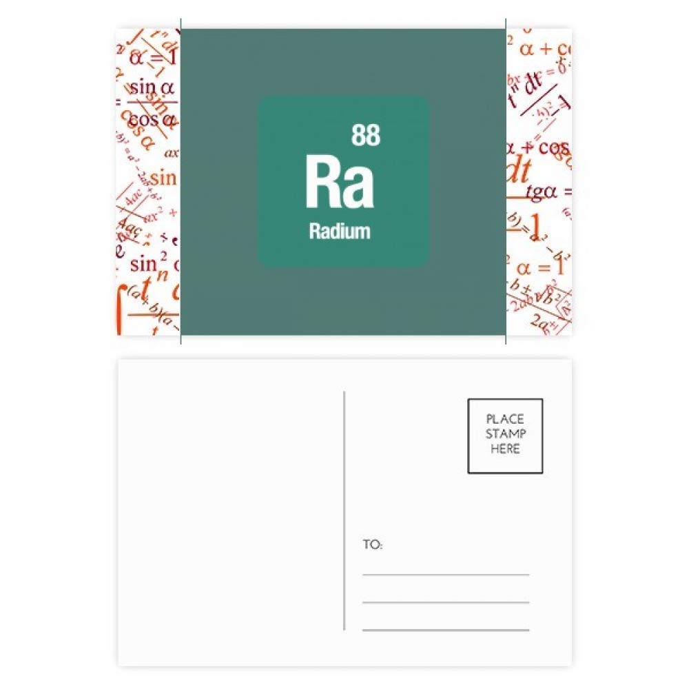 Cartes postales formule chimique Radium DIYthinker 20pcs papeterie science enseignant